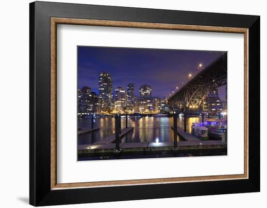 Granville Bridge, Vancouver, British Columbia, Canada-Walter Bibikow-Framed Photographic Print