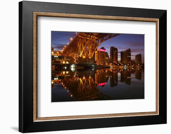 Granville Str.Bridge Vancouver-null-Framed Art Print