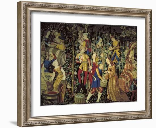 Grape Harvest, C1475-null-Framed Giclee Print