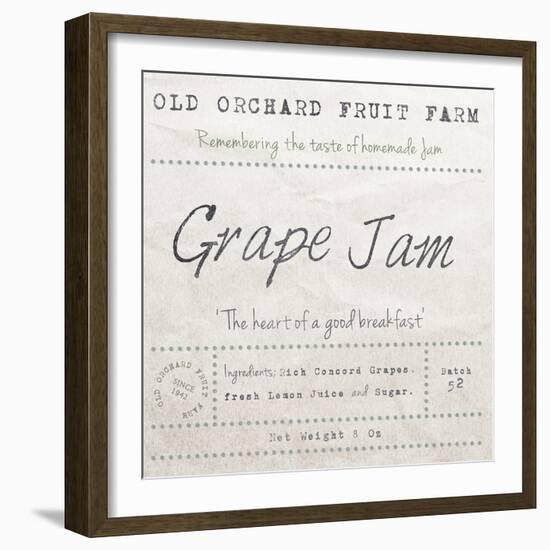 Grape Jam-The Vintage Collection-Framed Giclee Print