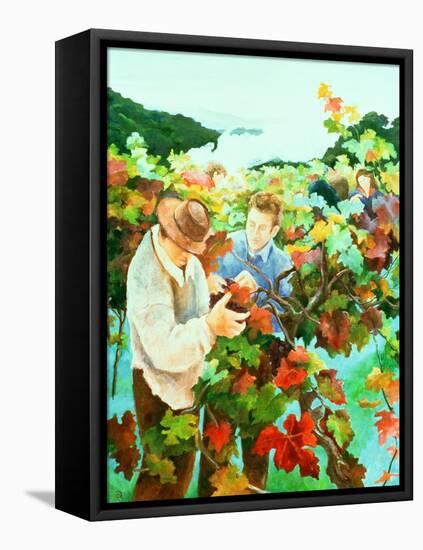 Grape Pickers, 1996-Cristiana Angelini-Framed Premier Image Canvas