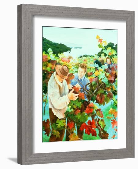 Grape Pickers, 1996-Cristiana Angelini-Framed Giclee Print