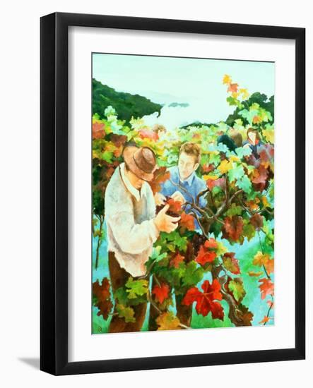 Grape Pickers, 1996-Cristiana Angelini-Framed Giclee Print