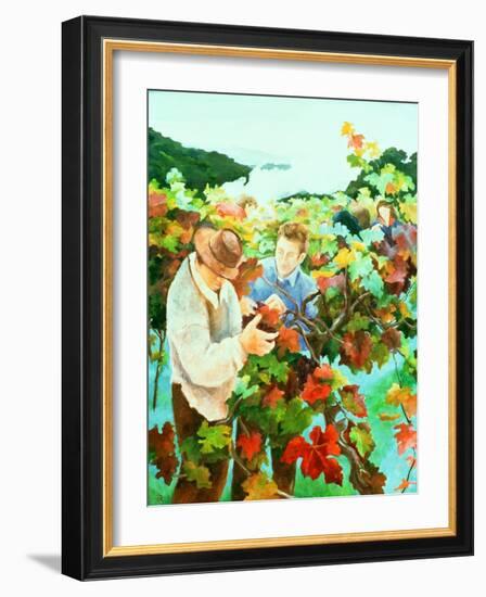 Grape Pickers, 1996-Cristiana Angelini-Framed Giclee Print