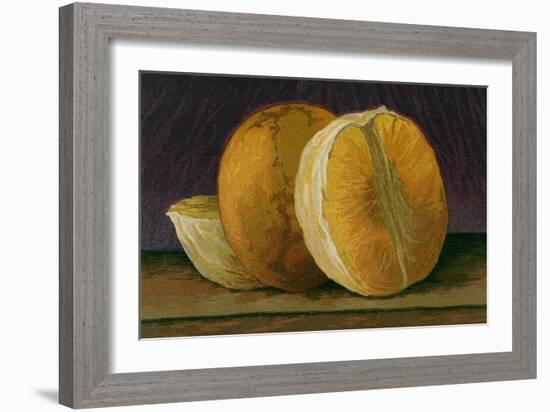 Grapefruit-null-Framed Art Print