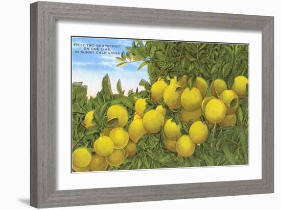 Grapefruit-null-Framed Art Print