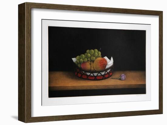 Grapes and Peaches-Tomoe Yokoi-Framed Collectable Print