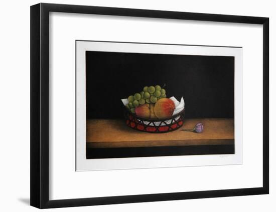 Grapes and Peaches-Tomoe Yokoi-Framed Collectable Print