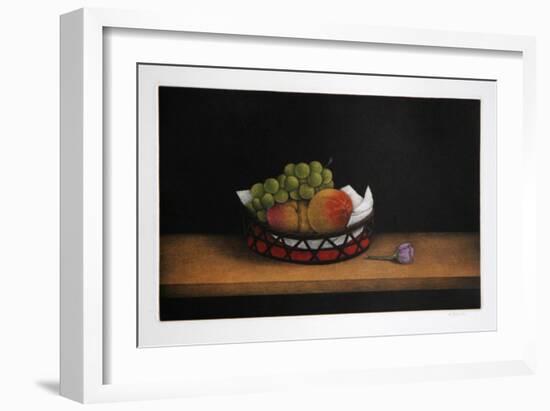 Grapes and Peaches-Tomoe Yokoi-Framed Collectable Print