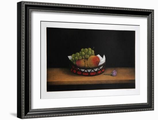 Grapes and Peaches-Tomoe Yokoi-Framed Collectable Print