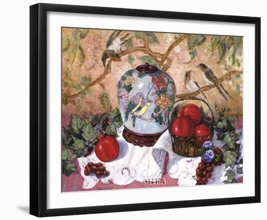 Grapes and Pomegranates-Francie Botke-Framed Art Print