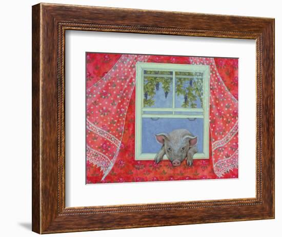 Grapes at the Window-Ditz-Framed Giclee Print