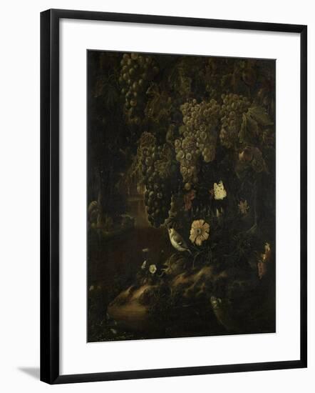 Grapes, Flowers and Animals-Isac Vromans-Framed Art Print