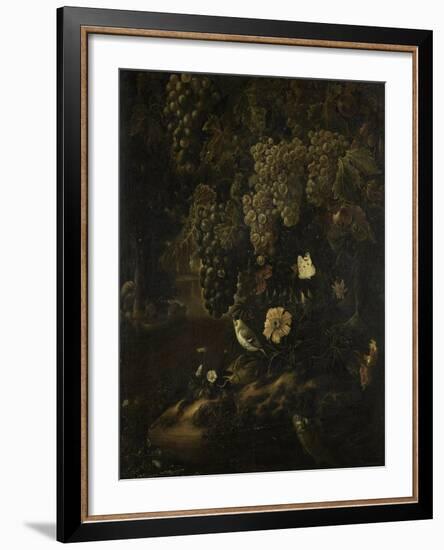 Grapes, Flowers and Animals-Isac Vromans-Framed Art Print