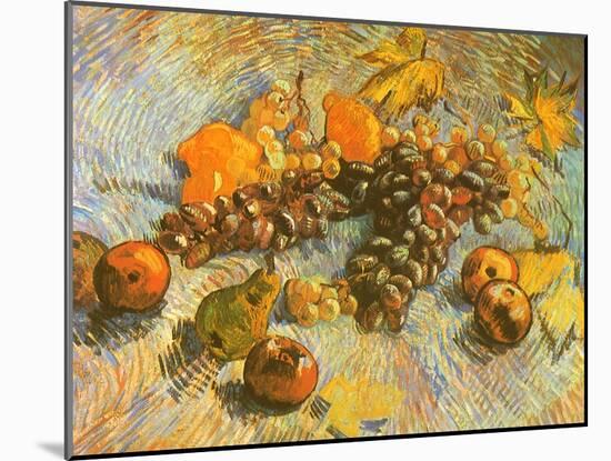 Grapes, Lemons, Pears, and Apples, 1887-Vincent van Gogh-Mounted Giclee Print