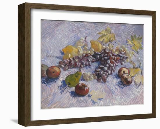 Grapes, Lemons, Pears, and Apples, 1887-Vincent van Gogh-Framed Giclee Print