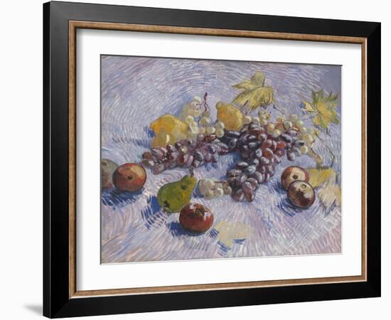 Grapes, Lemons, Pears, and Apples, 1887-Vincent van Gogh-Framed Giclee Print