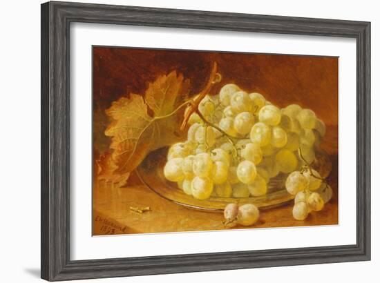 Grapes on a Silver Plate, 1893-Eloise Harriet Stannard-Framed Giclee Print