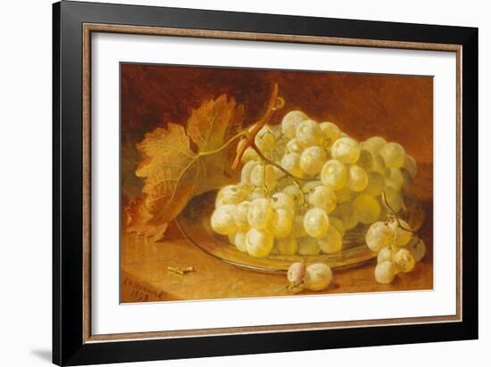 Grapes on a Silver Plate, 1893-Eloise Harriet Stannard-Framed Giclee Print