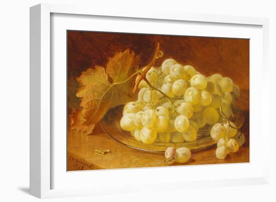 Grapes on a Silver Plate, 1893-Eloise Harriet Stannard-Framed Giclee Print