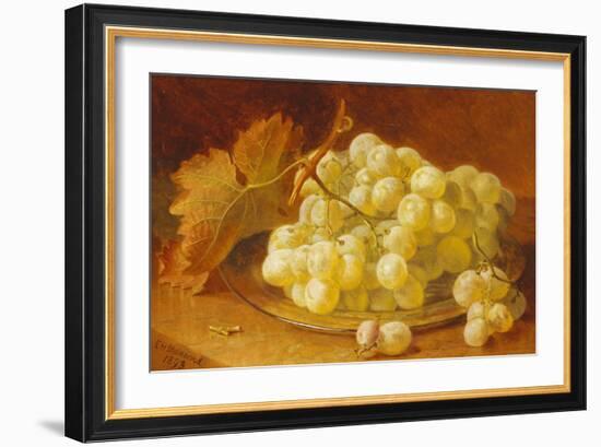 Grapes on a Silver Plate, 1893-Eloise Harriet Stannard-Framed Giclee Print