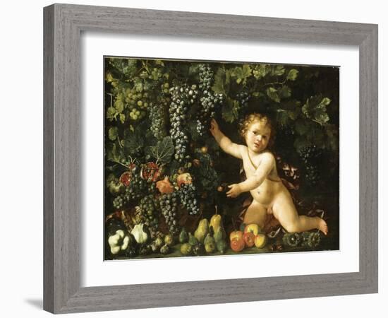 Grapes on the Vine-null-Framed Giclee Print