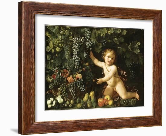 Grapes on the Vine-null-Framed Giclee Print