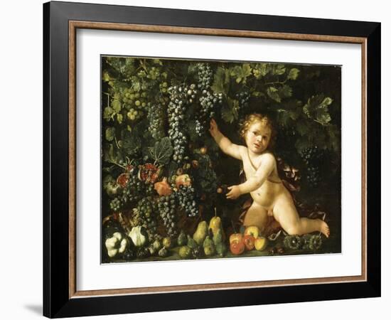 Grapes on the Vine-null-Framed Giclee Print