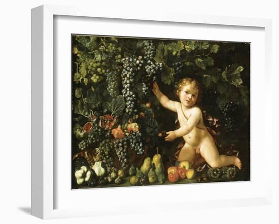 Grapes on the Vine-null-Framed Giclee Print