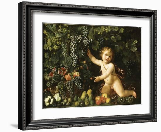 Grapes on the Vine-null-Framed Giclee Print