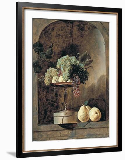 Grapes, Peaches And Quinches In A Niche, 1883-Frans Snyders-Framed Art Print