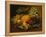 Grapes, Peaches, Hazelnuts and a Pineapple in a Basket-Johan Laurentz Jensen-Framed Premier Image Canvas