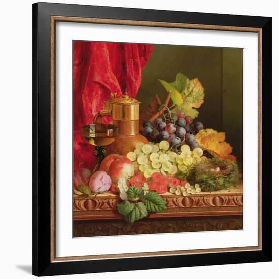 Grapes, Peaches, Plums and Other Fruit-Edward Ladell-Framed Giclee Print