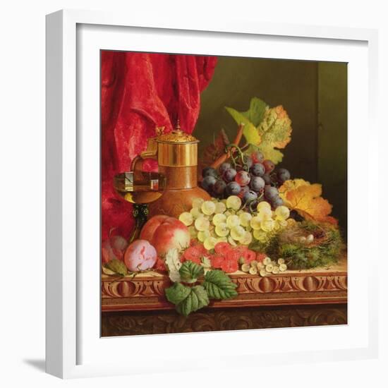 Grapes, Peaches, Plums and Other Fruit-Edward Ladell-Framed Giclee Print