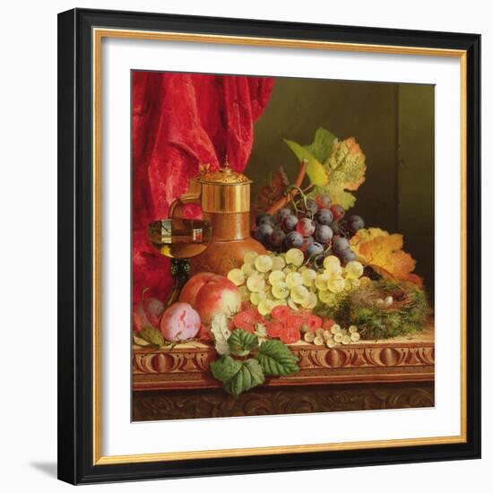 Grapes, Peaches, Plums and Other Fruit-Edward Ladell-Framed Giclee Print