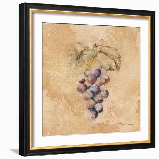 Grapes Square-Cheri Blum-Framed Art Print