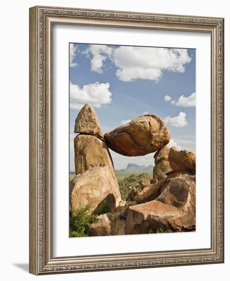 Grapevine Hills and Balanced Rock, Big Bend National Park, Brewster Co., Texas, Usa-Larry Ditto-Framed Photographic Print