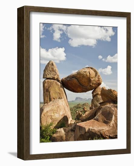 Grapevine Hills and Balanced Rock, Big Bend National Park, Brewster Co., Texas, Usa-Larry Ditto-Framed Photographic Print