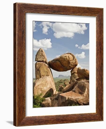 Grapevine Hills and Balanced Rock, Big Bend National Park, Brewster Co., Texas, Usa-Larry Ditto-Framed Photographic Print