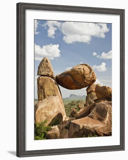 Grapevine Hills and Balanced Rock, Big Bend National Park, Brewster Co., Texas, Usa-Larry Ditto-Framed Photographic Print