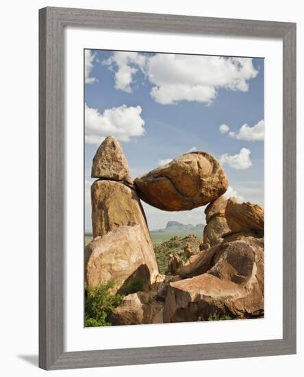 Grapevine Hills and Balanced Rock, Big Bend National Park, Brewster Co., Texas, Usa-Larry Ditto-Framed Photographic Print