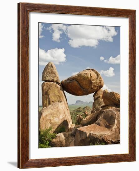 Grapevine Hills and Balanced Rock, Big Bend National Park, Brewster Co., Texas, Usa-Larry Ditto-Framed Photographic Print