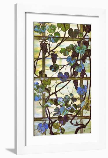 Grapevine Panel, circa 1902 –15-Louis Comfort Tiffany-Framed Giclee Print