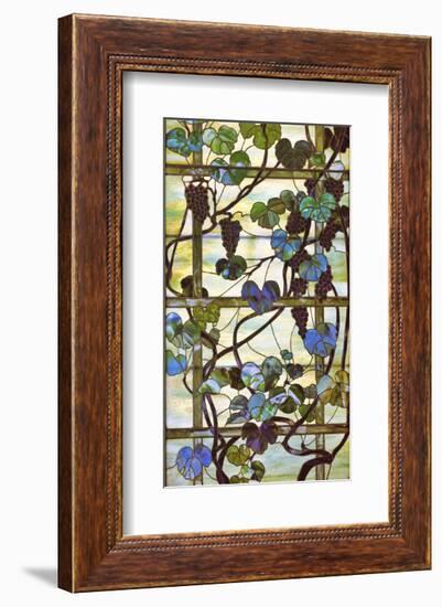 Grapevine Panel, circa 1902 –15-Louis Comfort Tiffany-Framed Art Print