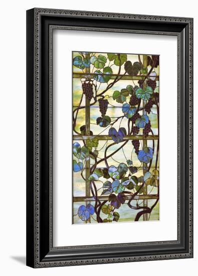 Grapevine Panel, circa 1902 –15-Louis Comfort Tiffany-Framed Art Print