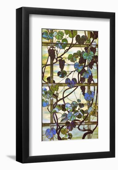 Grapevine Panel, circa 1902 –15-Louis Comfort Tiffany-Framed Art Print