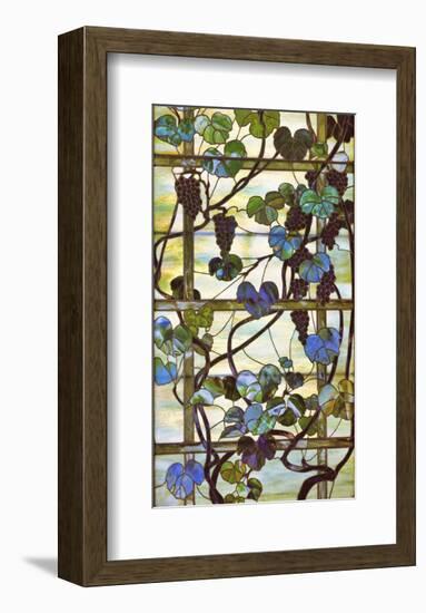 Grapevine Panel, circa 1902 –15-Louis Comfort Tiffany-Framed Art Print