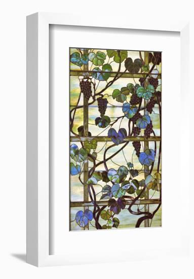 Grapevine Panel, circa 1902 –15-Louis Comfort Tiffany-Framed Art Print