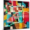 Graphic a Abstract Background with Geometric Elements-Tanor-Mounted Art Print