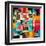 Graphic a Abstract Background with Geometric Elements-Tanor-Framed Art Print